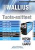 WALLIUS HITSAUSKONEET OY - ESITTEET Tuote-esitteet