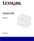 Lexmark C750. Käyttöopas