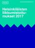 Kaupunkiympäristön julkaisuja 2017:18. Helsinkiläisten liikkumistottumukset