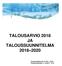 TALOUSARVIO 2018 JA TALOUSSUUNNITELMA