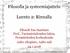 Filosofia ja systeemiajattelu. Luento 2: Rinnalla