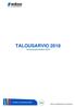 TALOUSARVIO 2018 Taloussuunnitelma 2019