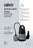 Submersible Pump. Dränkbar pump Senkbar pumpe Uppopumppu /SP350C-UK /SP350C /SP750DW-UK /SP750DW.