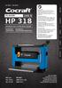 HP 318 PLANER 1500 W ENGLISH SVENSKA AUTOMATIC FEED. CUTTING WIDTH 318 MM. NORSK SUOMI DEUTSCH