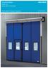 Tuotetiedote Taitto-ovi ASSA ABLOY FD2250P. ASSA ABLOY Entrance Systems