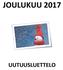 JOULUKUU 2017 UUTUUSLUETTELO