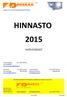 HINNASTO 2015 YHTEYSTIEDOT