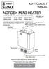 NORDEX MINI HEATER. Termostaatti Thermostat Ajastin Timer SÄHKÖKIUAS ELECTRIC SAUNA HEATER