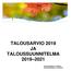 TALOUSARVIO 2019 JA TALOUSSUUNNITELMA