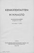 HINNASTO KENKÄTEHTAITTEN KANSANHUOLTOMINISTERIÖN NAHKA- JA JALKINETEOLLISUUSTOIMISTO. hyväksymä Jakaja: Tulee voimaan 1. 4.