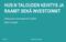HUS:N TALOUDEN KEHITYS JA RAAMIT SEKÄ INVESTOINNIT