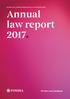 FONDIA OYJ, TOIMINTAKERTOMUS JA TILINPÄÄTÖS 2017 Annual law report 2017