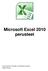 Microsoft Excel 2010 perusteet