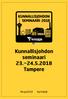 Kunnallisjohdon seminaari Tampere