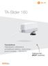 TA-Slider 160. Toimilaitteet Digitaalisesti määriteltävä, suhteellisesti säätävä, yksitoiminen (push) toimilaite 160/200 N