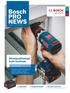 Bosch PRO NEWS. Monipuolisempi kuin koskaan. Lisää tehoa ammattilaisille. Uutuus! GLM 120 C Kameralla varustettu etäisyysmittari