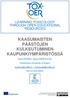 KAASUMAISTEN PÄÄSTÖJEN KULKEUTUMINEN KAUPUNKIYMPÄRISTÖSSÄ