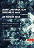 LEAN CONSTRUCTION CONGRESS 2018 LCI-PÄIVÄT 2018