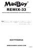 SUOMI REMIX-33 SOURCE EFFECT MIC 1 TONE / REPEAT BASS MID TREBLE VOL VOL BASS MID TREBLE MIC 2 VOL EFFECT MIC 1 MIC 2 5 SPDIF USB