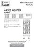 ARIES HEATER ROUND KÄYTTÖOHJEET MANUAL SUOMI ENGLISH SÄHKÖKIUAS ELECTRIC SAUNA HEATER ARI6-90NB ARI6-90NS ARI6-105NS ARI6-120NS