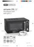 antares 20L // microwave oven with grill // Type 7519 Capacity 20L // Digital clock with timer // Defrost function // Fixed ceramic bottom plate //