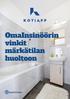 OmaInsinöörin vinkit märkätilan huoltoon