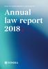 FONDIA OYJ, TOIMINTAKERTOMUS JA TILINPÄÄTÖS Annual law report 2018