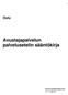 Oulu Avustajapalvelun palvelusetelin sääntökirja
