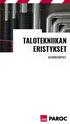 TALOTEKNIIKAN ERISTYKSET ASENNUSOPAS