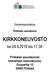 Esityslista/pöytäkirja. Pirkkalan seurakunta KIRKKONEUVOSTO. ke klo 17.30