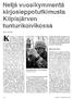 Sieppotutkija työssään. Leena Järvinen. The author at work.