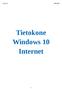Tietokone Windows 10 Internet